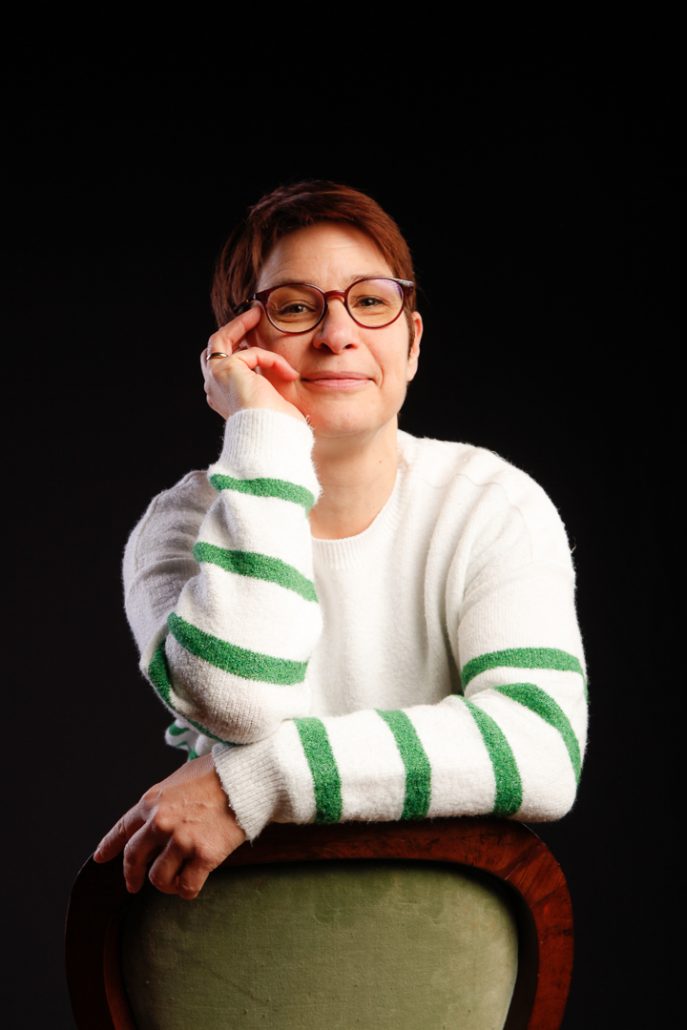 Portrait professionnel pull ray&eacute; - Studio Rennes