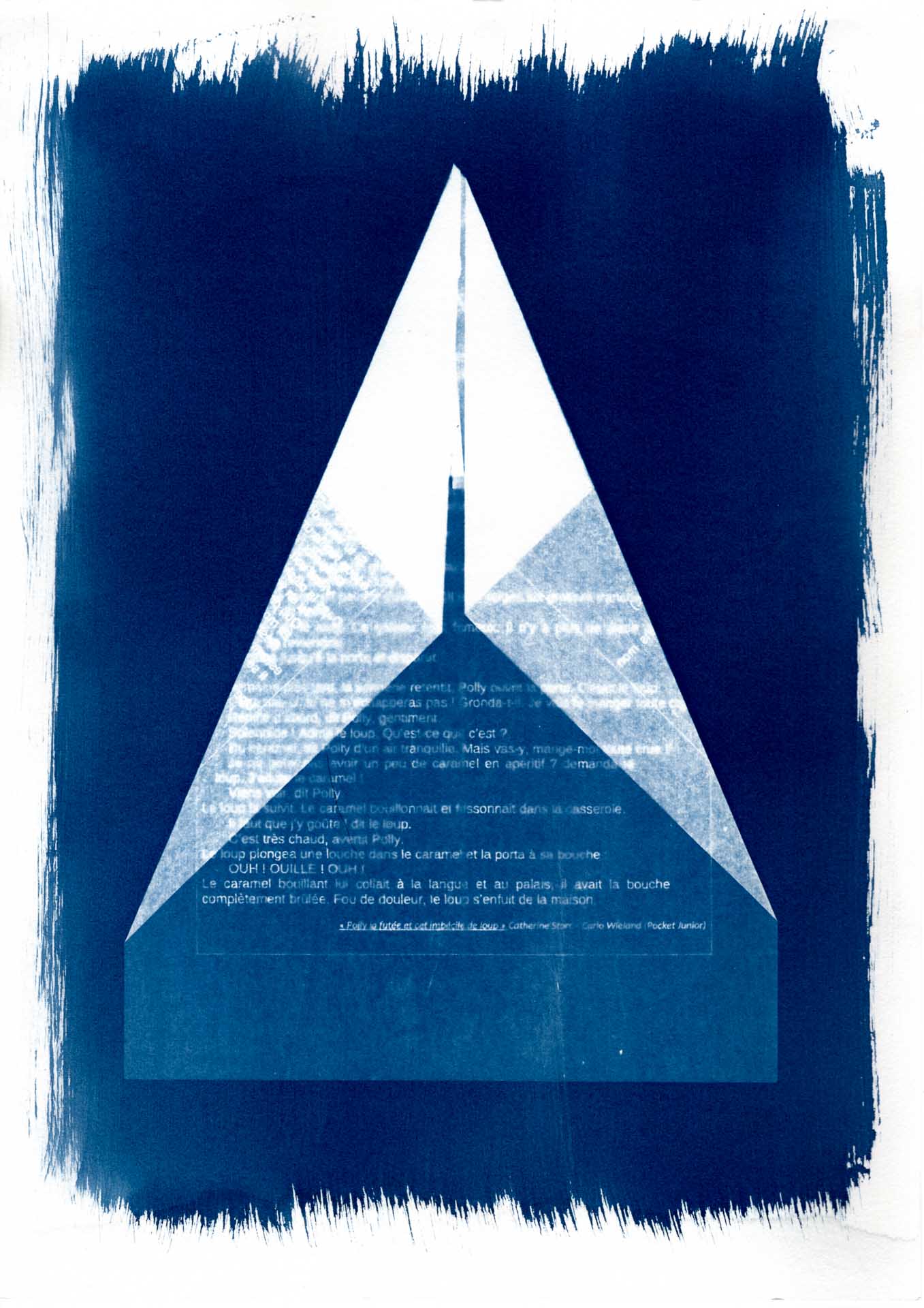 Cyanotype fusée papier enfant transparent - Série Métamorphoses quartier Bréquigny