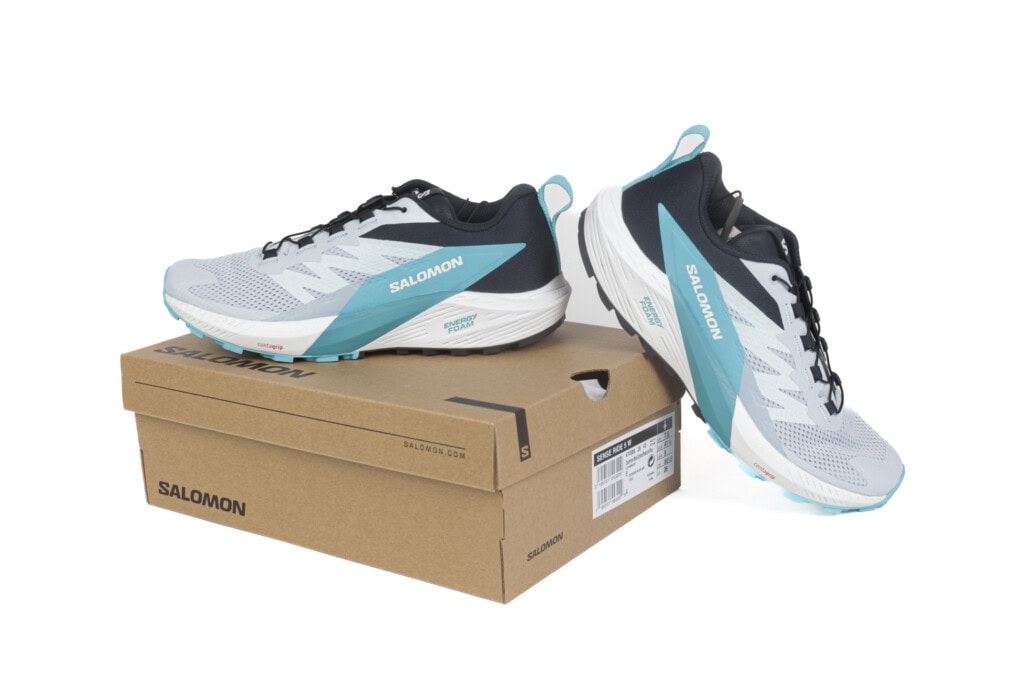 Baskets Salomon running bleu - Photo e-commerce