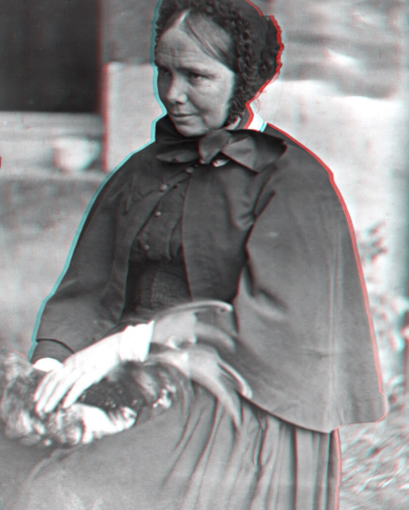 Anaglyphe 3D portrait Vitr&eacute; - St&eacute;r&eacute;oscopique